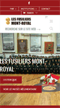 Mobile Screenshot of lesfusiliersmont-royal.com